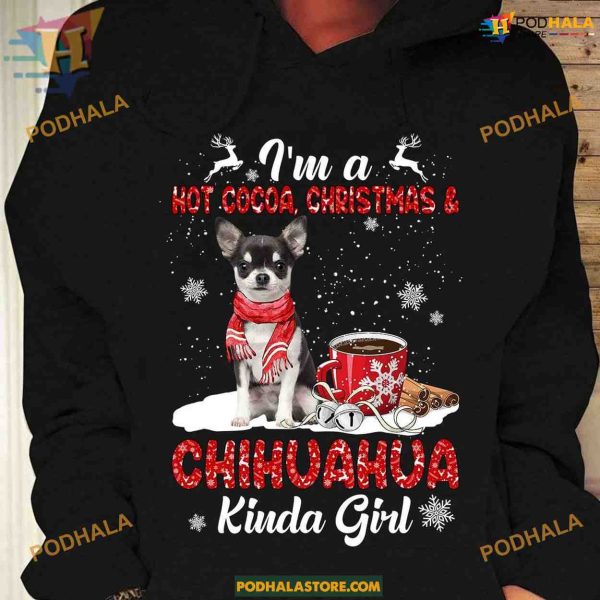 Chihuahua Cocoa Christmas Tee, Family Christmas Shirt Ideas