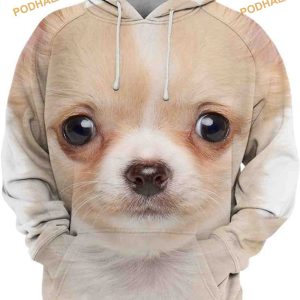 Chihuahua Dog Full Printing 3D Hoodie Sweatshirt 2