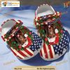 Chocolate Labrador Christmas American Crocs, Perfect Xmas Gift for Dog Owners
