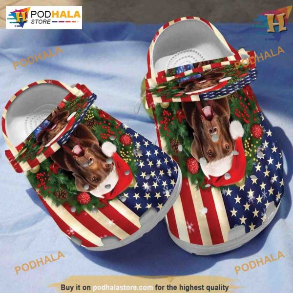 Chocolate Labrador Christmas American Crocs, Perfect Xmas Gift for Dog Owners