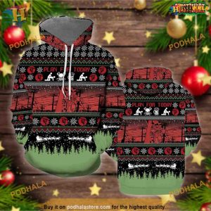 Christian Lineman 3D Funny Christmas Hoodie, Funny Xmas Gifts
