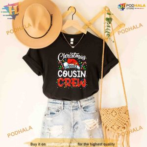 Christmas 2023 Cousin Crew Santa Hat Men Women Kids Shirt Hoodie 2