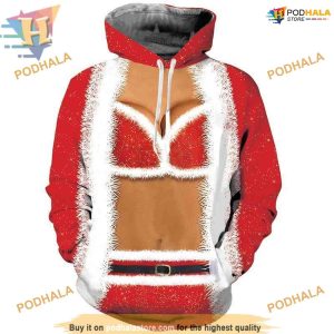 Christmas Bra Print 3D Hoodie, Creative Xmas Gifts