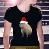 Christmas Capybara Santa Hat Funny Christmas Shirt