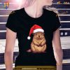 Christmas Capybara Santa Hat Funny Xmas Kids Shirt