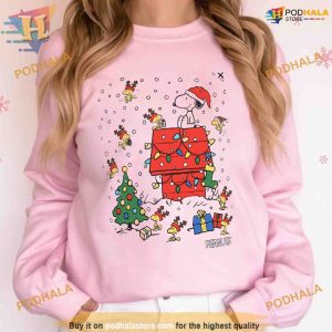 Christmas Cartoon Dog Sweatshirt Snoopy and Woodstock Shirt Snoopy and Peanuts Xmas Gift 2