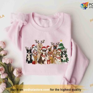 Christmas Dog Lover Sweatshirt Cute Dog Mom Gift Festive Shirt 2