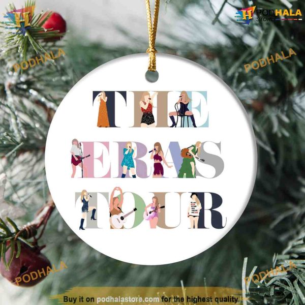 Christmas Era 2023 Tour Ornaments, Best Family Christmas Gifts, Swiftie Decor