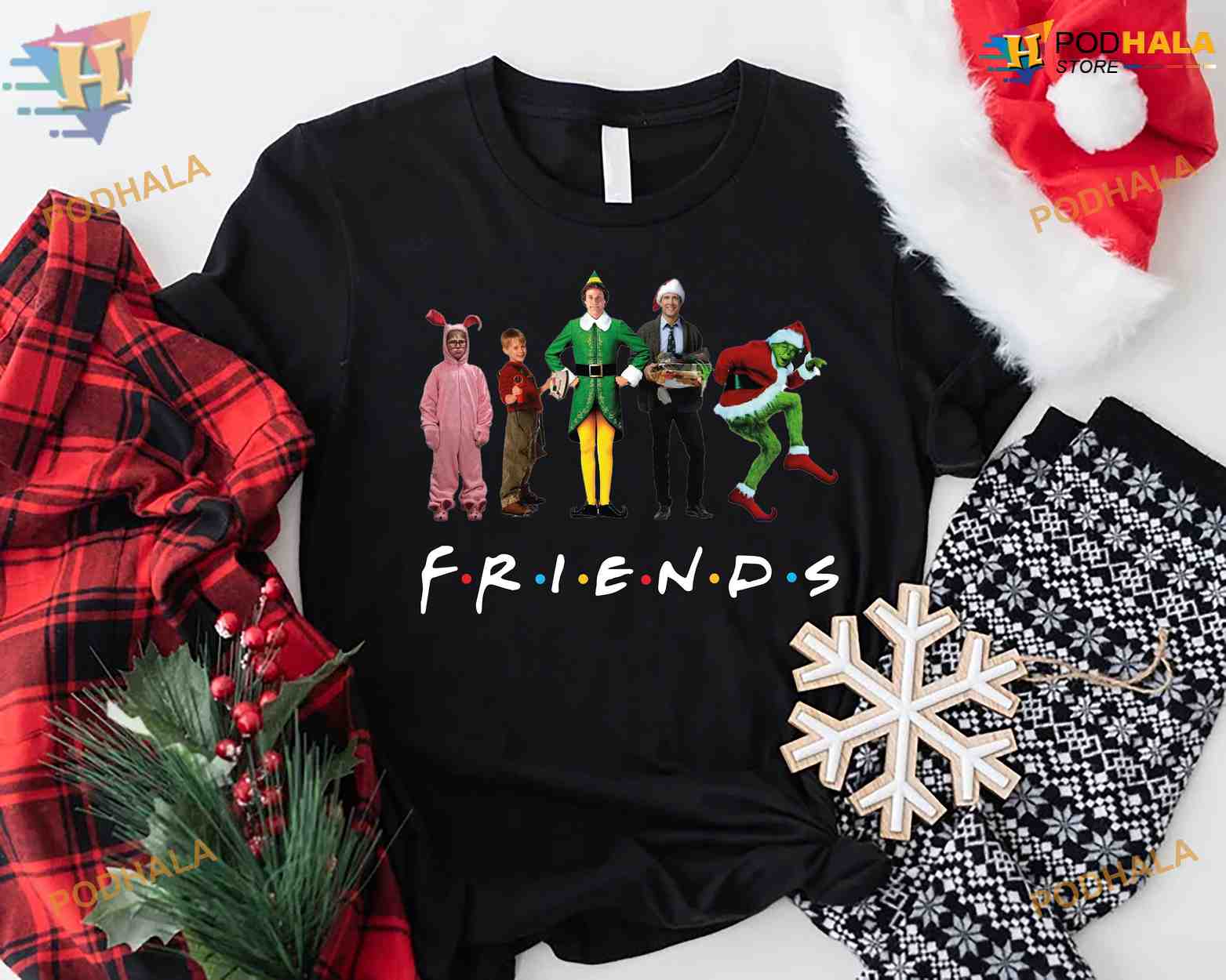 Christmas Friends Movie Shirt Christmas 90s Movie Shirt Christmas Song Sweatshirt Podhalastore