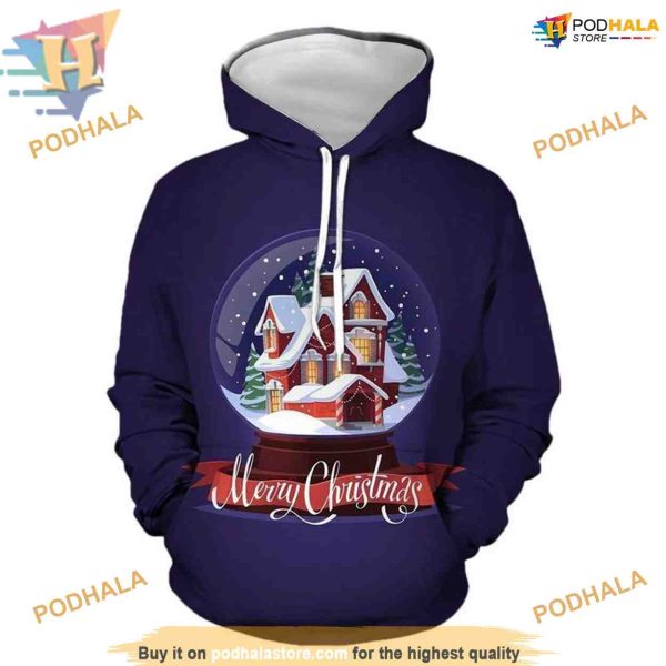 Christmas House 3D Hoodie, Creative Christmas Gifts
