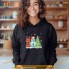 Christmas Library Tree Snoman Merry Bookmas Book Lover Xmas Shirt Hoodie