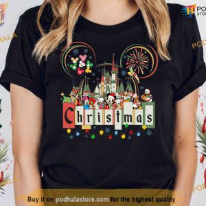 Christmas Mouse And Friends Shirt, Magic Kingdom Tee, Christmas Family Disney Shirt