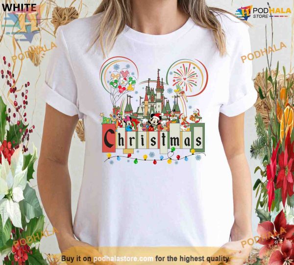 Christmas Mouse and Friends Tee, Matching Family Christmas Shirt, Mickey Christmas