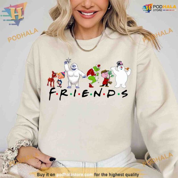 Christmas Movies Characters Sweatshirt , Christmas Movie Friends Shirt