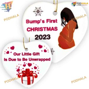 Christmas Pregnancy Ornament Mom to Be, Personalized Family Christmas Decor