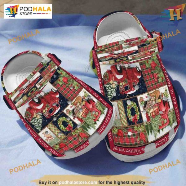 Christmas Red Car Take A Little Christmas With You Family Crocs