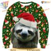 Christmas Sloth 3D Hoodie, Funny Xmas Gifts