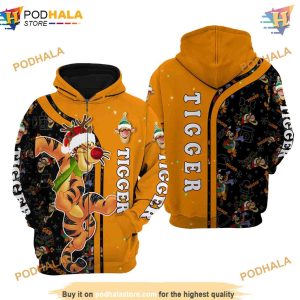 Christmas Tigger Disney 3D Hoodie Trending Apparel Gifts 1