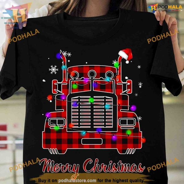 Christmas Truck Festive Shirt, A Classic Funny Christmas Shirt For Family