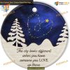 Christmas in Heaven 2023 Memorial Ornament, Personalized Keepsake
