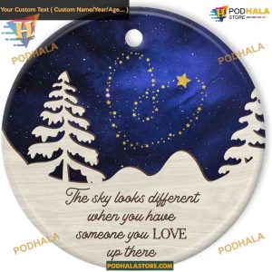 Christmas in Heaven 2023 Memorial Ornament, Personalized Keepsake