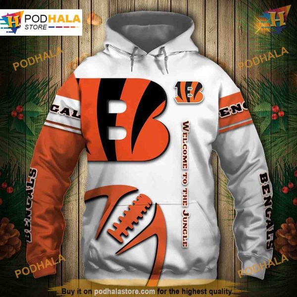Cincinnati Bengals 3D Graphic Hoodie, Affordable Sweatshirt, NFL Clothing