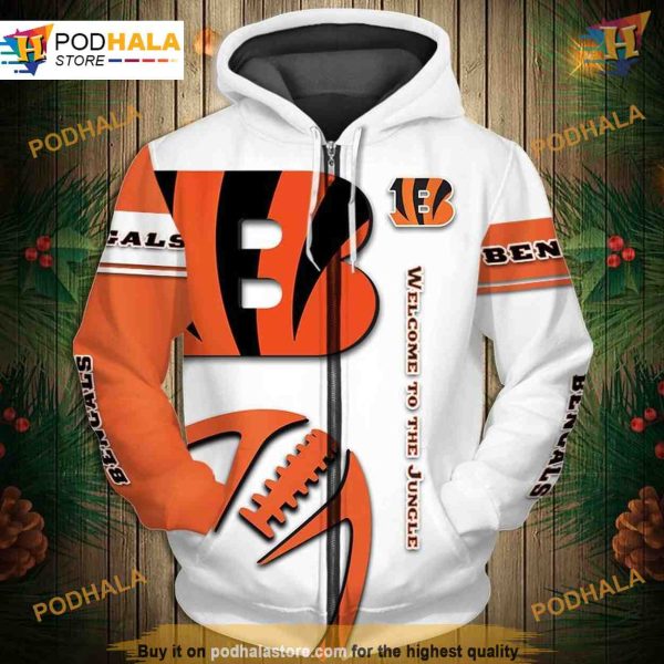 Cincinnati Bengals 3D Graphic Hoodie, Affordable Sweatshirt, NFL Clothing