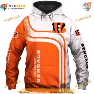Cincinnati Bengals 3D One Way Hoodie Stylish Sweatshirt NFL Apparel 1