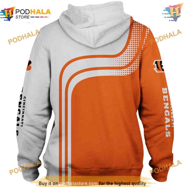 Cincinnati Bengals 3D One Way Hoodie, Stylish Sweatshirt, NFL Apparel