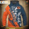 Cincinnati Bengals Cartoon Player Hoodie, 3D Cute Sweatshirt, NFL Clothing