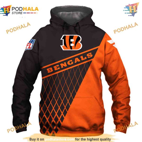 Cincinnati Bengals Hoodie 3D, Affordable Fan Gift, NFL Cincinnati Clothing