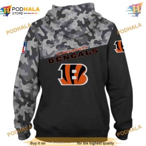 Cincinnati Bengals Military Hoodie 3D New Season Sweatshirt NFL Apparel 2