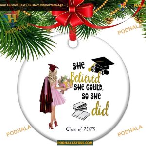 Class of 2023 Graduation Keepsake Ornament, Personalized Family Gift