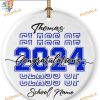 Class of 2023 Personalized Christmas Ornament, Graduation Ceramic Keepsake