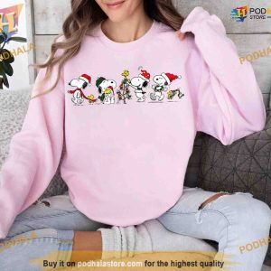 Classic Charlie Brown Xmas Snoopy Tree Sweatshirt Unique Xmas Gift 2
