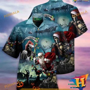 Classic Christmas Santa Aloha Shirt, Funny Xmas Gifts