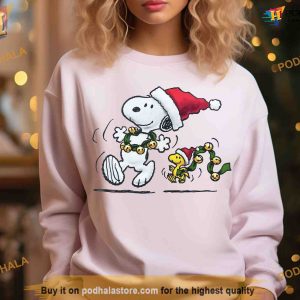 Classic Snoopy Cartoon Christmas Dog Sweatshirt Festive Gift 2