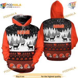 Cleveland Browns 3D Hoodie gift for Xmas, NFL Cleveland Clothing