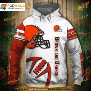 Cleveland Browns Hoodie 3D Graphic, Apparel for Browns Fans