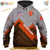 Cleveland Browns Hoodie 3D Long, NFL Browns Merch S-5XL