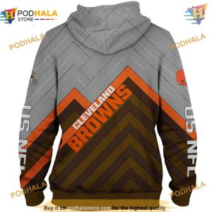 Cleveland Browns Hoodie 3D Long NFL Browns Merch S 5XL 2