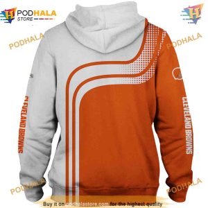 Cleveland Browns Hoodie 3D one way Browns Apparel for Fans 2