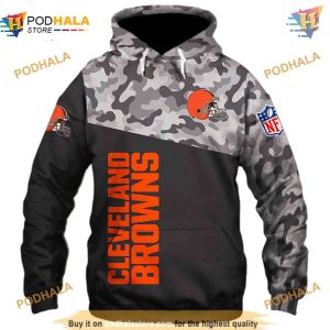 Cleveland Browns Military Hoodies 3D, New Season Browns Merchandise