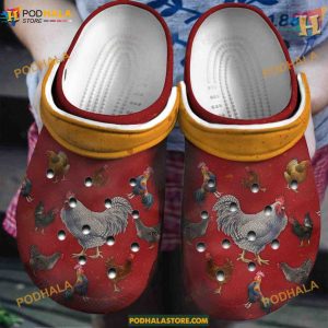 Cock-a-Doodle Style Chicken Inspired Clogs, Trending Gifts for Kids