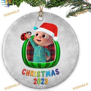 Cocomelon 2023 Gift Ornament, Family Christmas Tree Ornaments, Xmas Decor