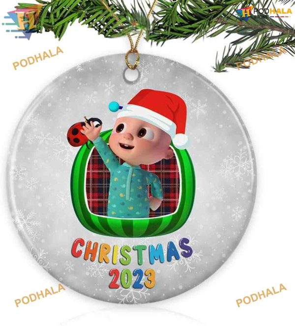 Cocomelon 2023 Gift Ornament, Family Christmas Tree Ornaments, Xmas Decor