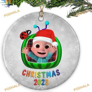 Cocomelon 2023 Holiday Decor, Personalized Family Ornaments, Xmas Ornament