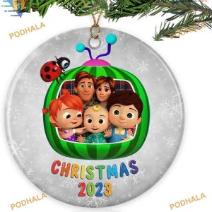 Cocomelon 2023 Keepsake, Custom Family Ornaments, Christmas Tree Decoration