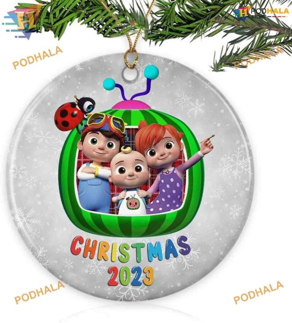 Cocomelon Festive Ornament 2023, Family Christmas Ornaments, Kids Xmas Decor