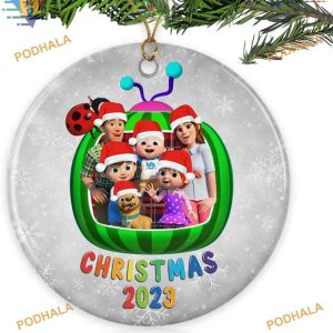 Cocomelon Xmas 2023 Ornament, Family Tree Decoration, Kids Holiday Gift